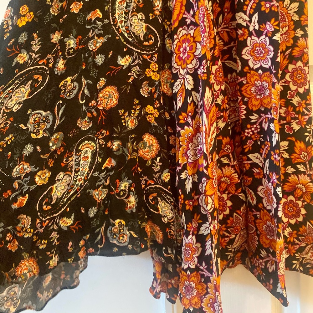 Zara m Floral Midi Patchwork Print Dress - Picture 9 of 10